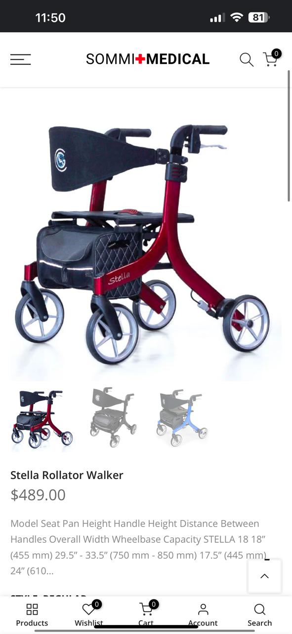 Stella Rollator Walker