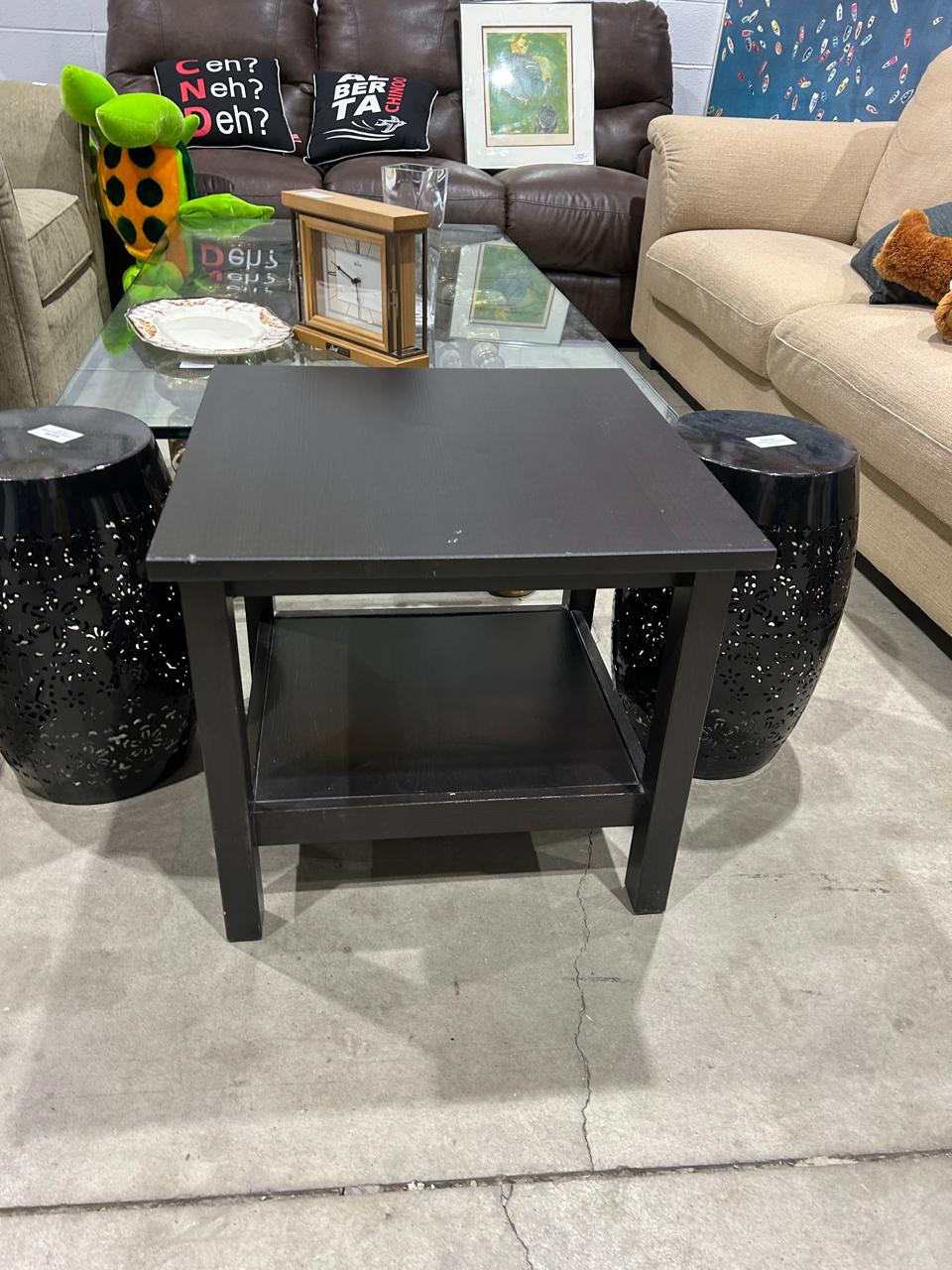 Black Small End Table