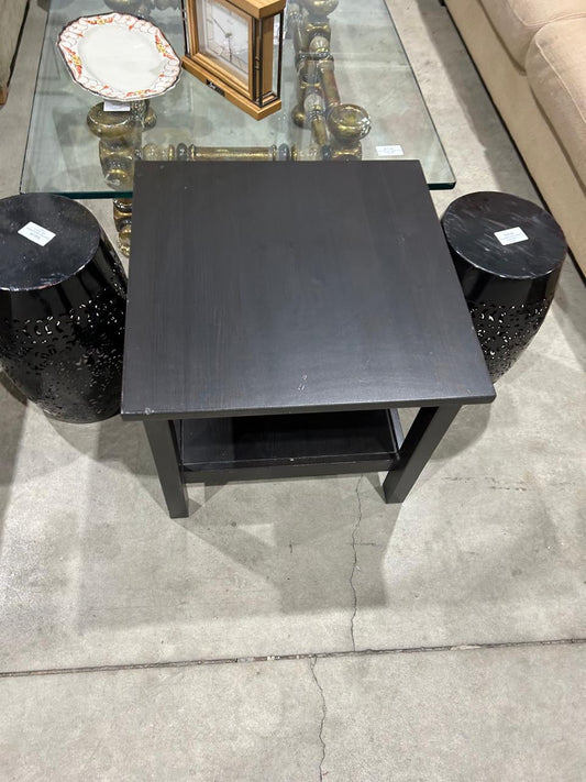 Black Small End Table