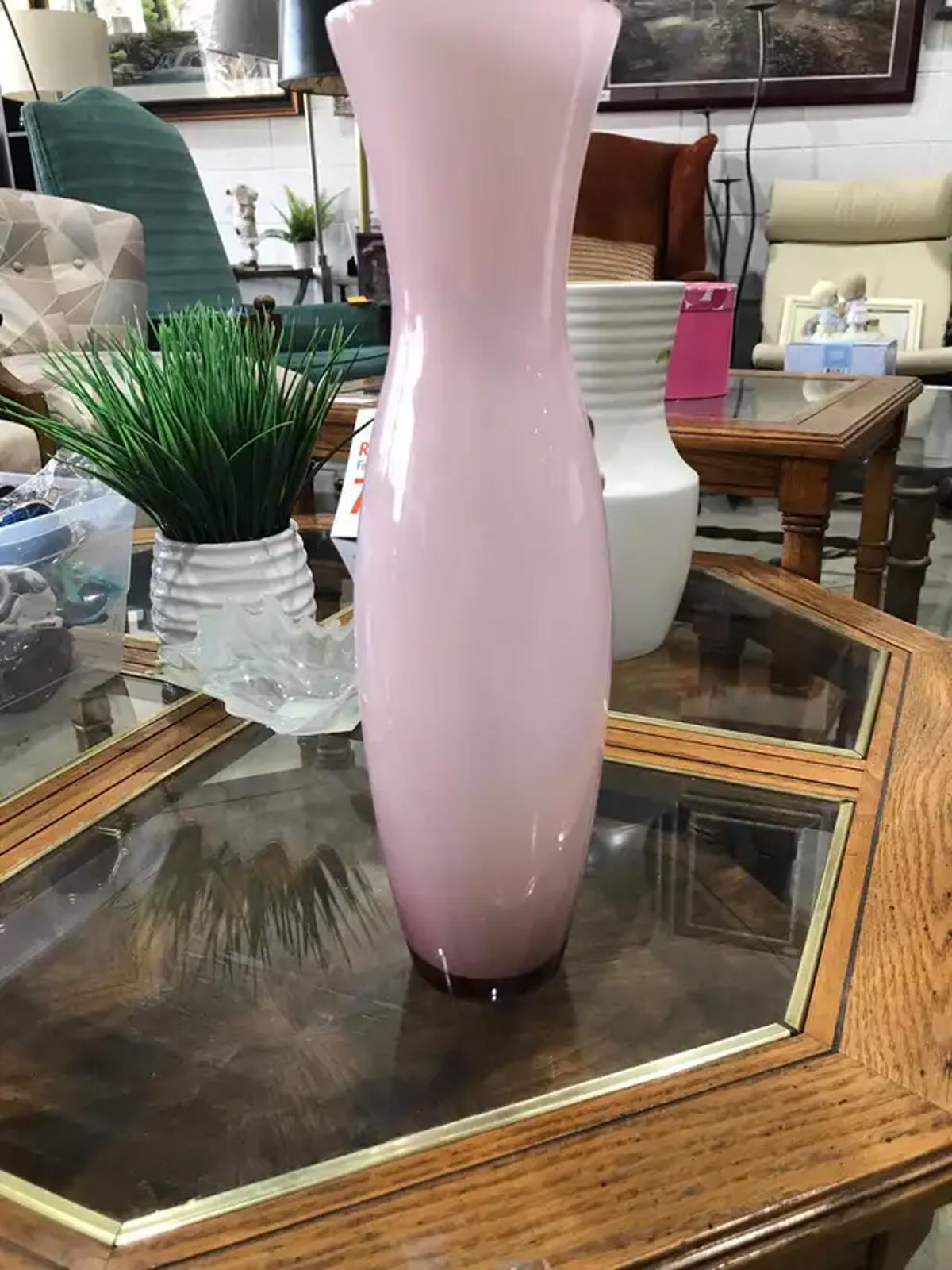 Pink Glass Vase