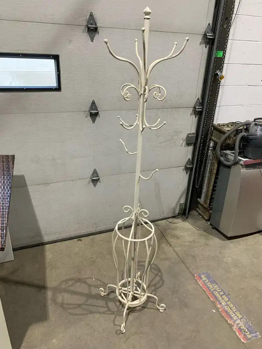 Whimsical White metal Coat Rack
