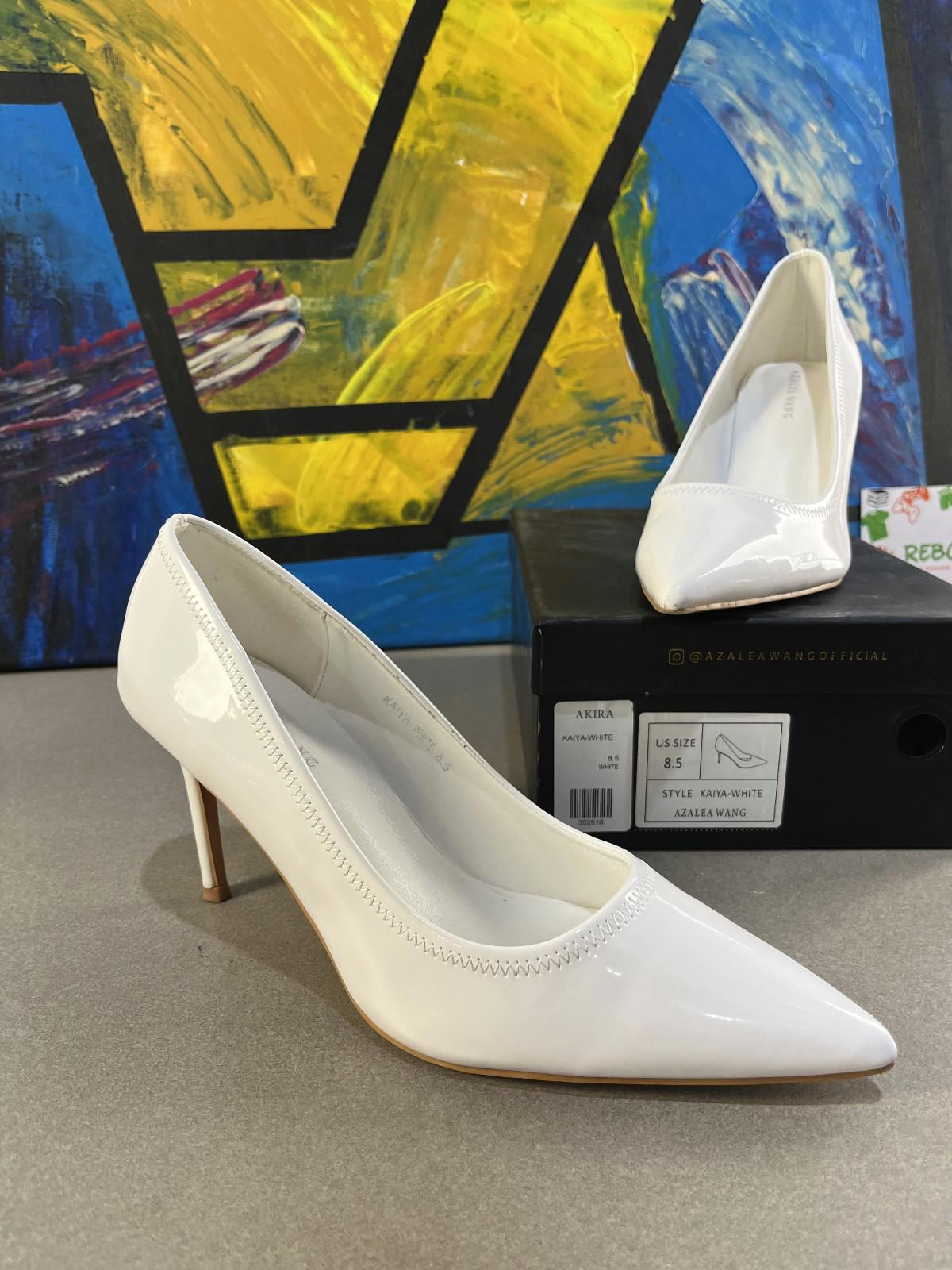 Azalea Wang White Heels (Women’s US 8.5)