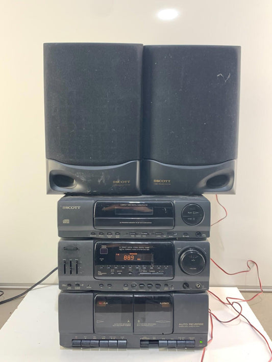 SCOTT MODEL NO. SAS1000 1 player and 2 speakers