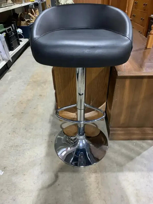 Adjustable Black Bar Stool 3ft