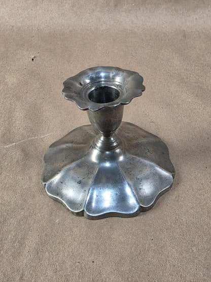 Antique Flagg & Homan Pewter Pedestal dish, Circa 1875