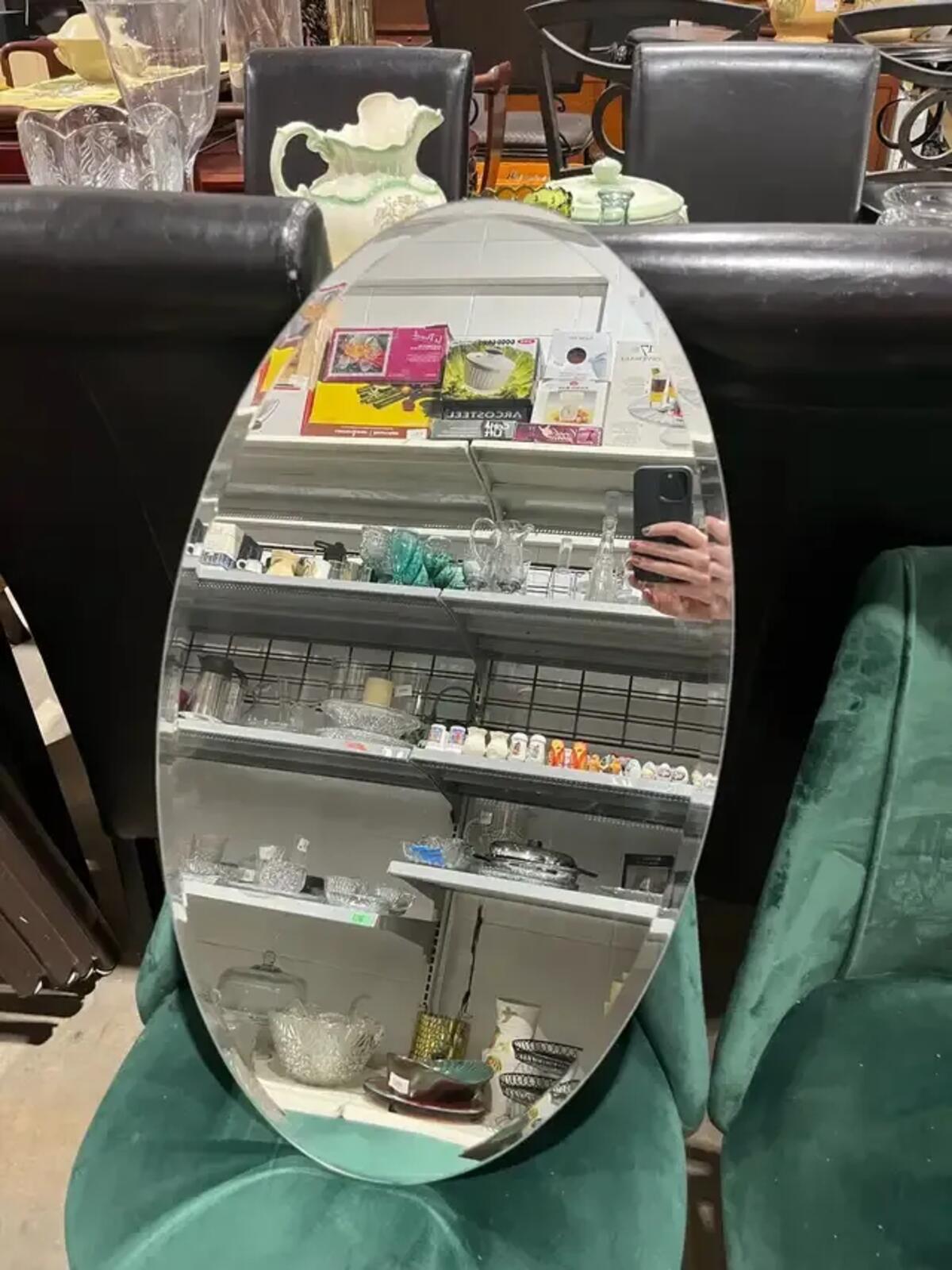 IKEA KOLJA Oval Mirror