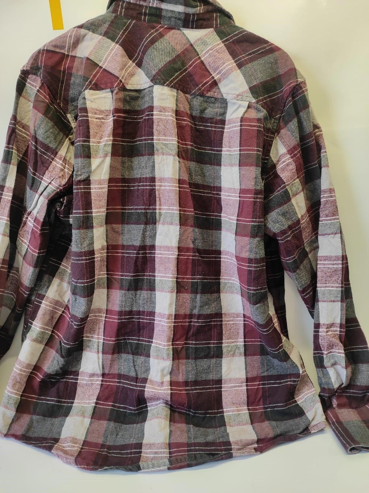 Harley Davidson Genuine MotorClothes Flannel Long Sleeve Shirt Red Gray Size XL