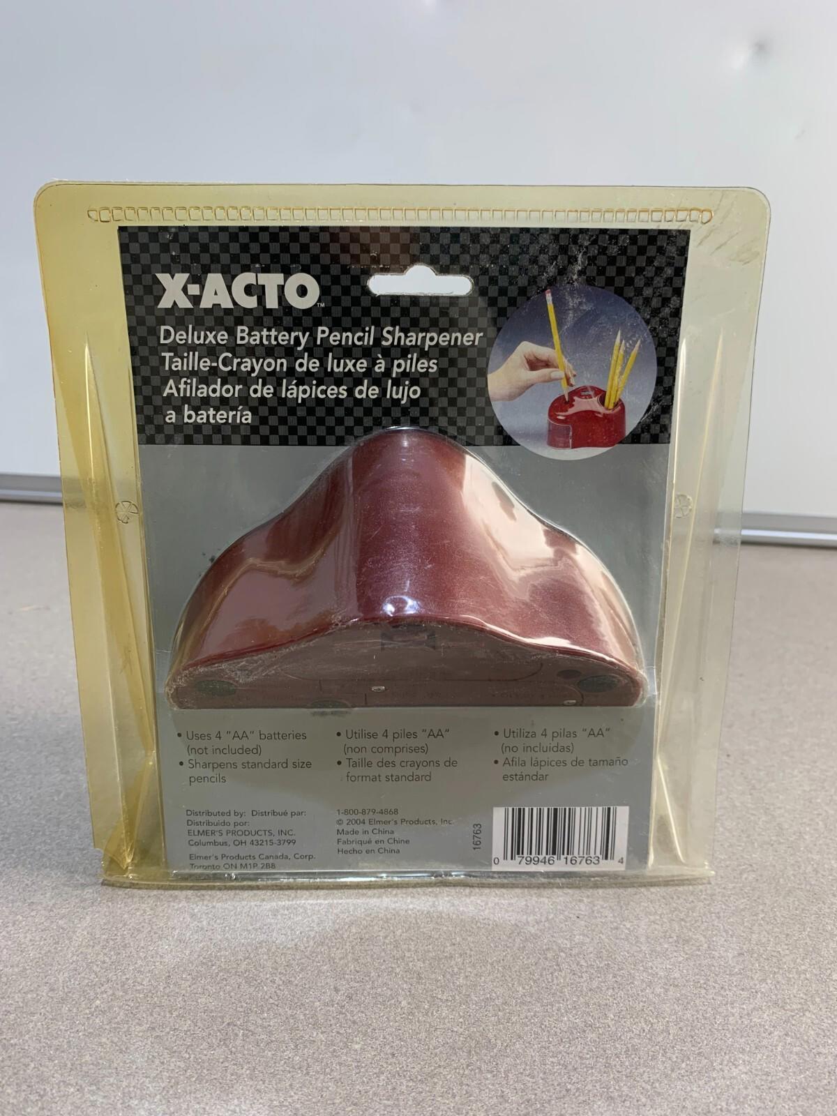 X-Acto Deluxe Battery Pencil Sharpener (Red)