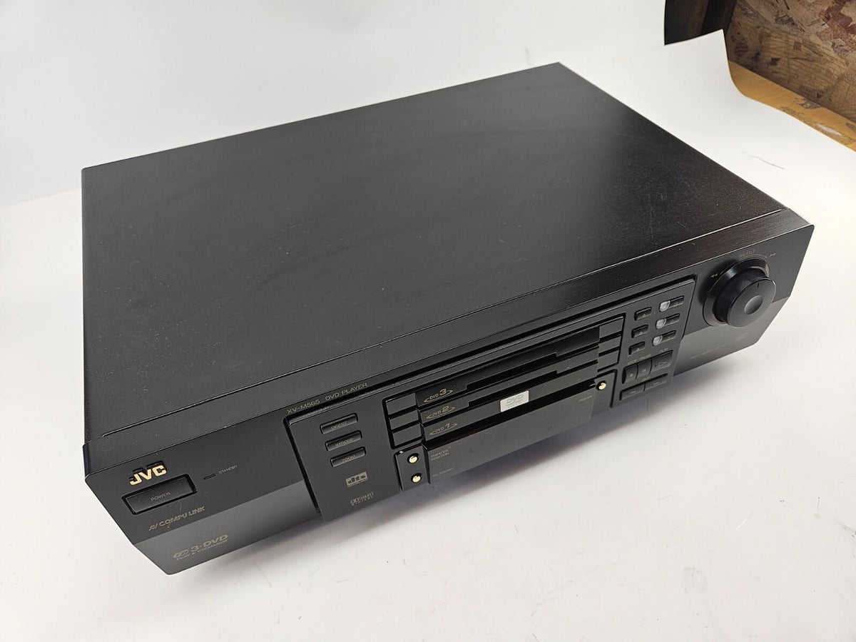 GOOD CONDITION JVC 3x DVD Player XV-M5658K Tested Working Black