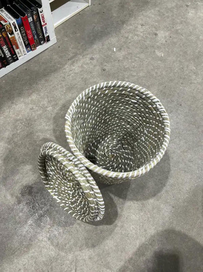 Boho Basket with Lid (small)