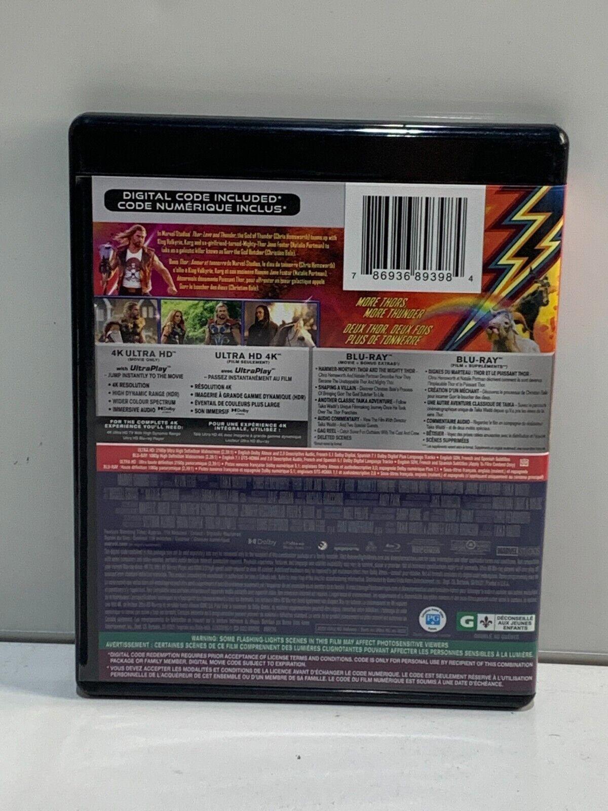 Thor: Love and Thunder (4k Ultra HD + Blu-ray + Digital Code)