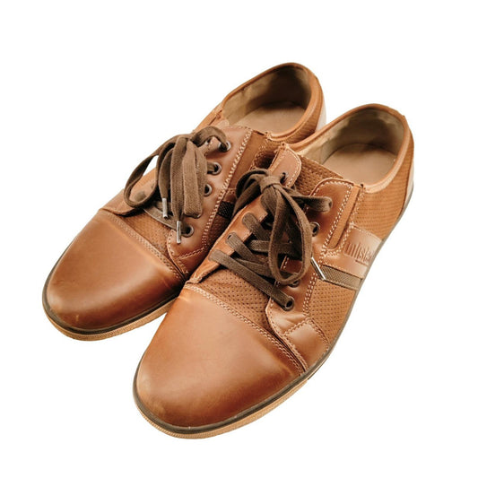 Unlisted Kenneth Cole Brown Leather Sneakers Men's Size 10