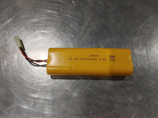 Good Condition Corun Ni-Cd Battery SC2000mAh 7.2V Yellow Untested