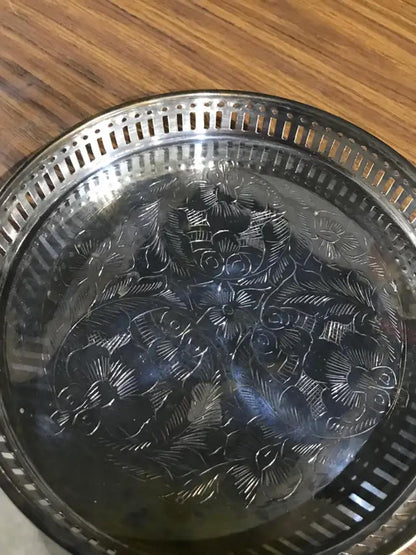 Silver Plated Tray and Goblets