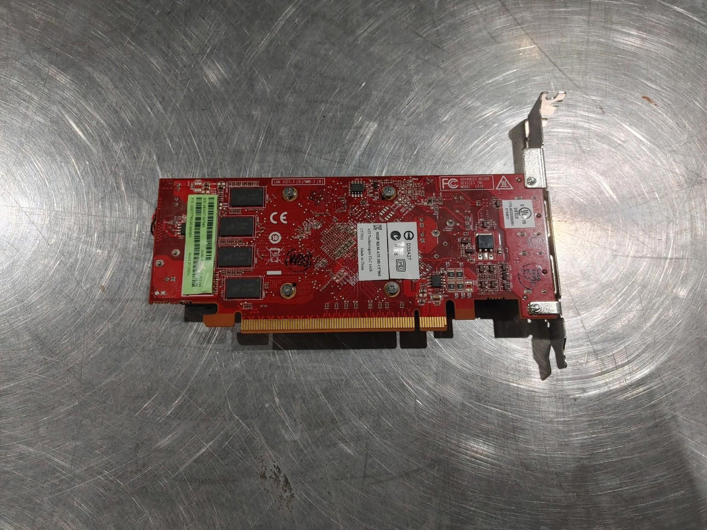 Good Condition AMD FirePro W2100 Slot-powered Graphics Card Red Untested