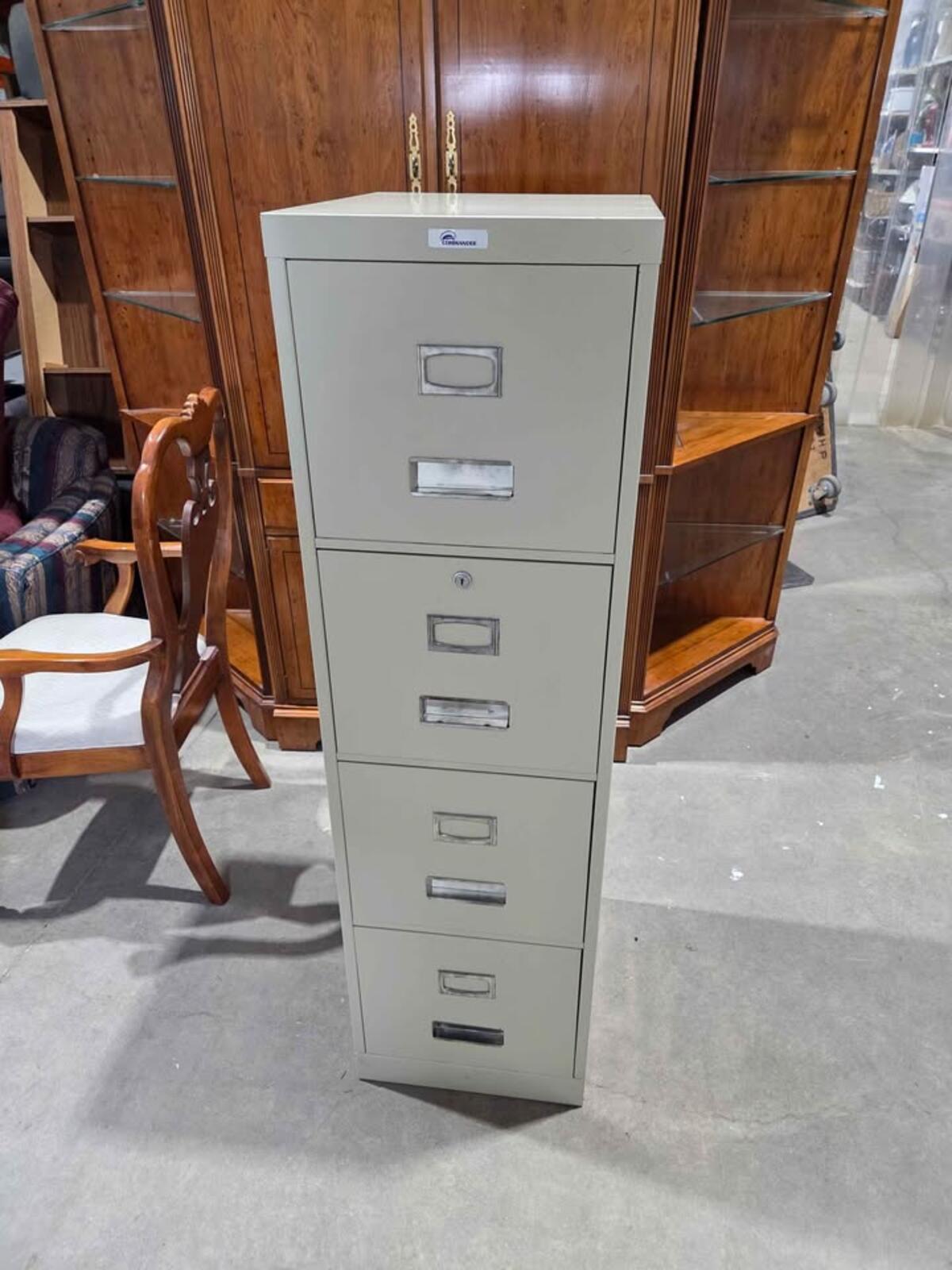 Commander 4-Drawer Metal Filing Cabinet