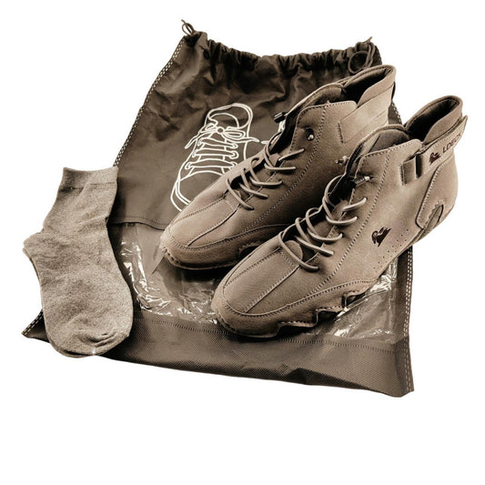 NWT Ldeck Grey Shoes Men's EU 41 US 8 Handmade