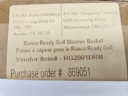 Ronco Ready Grill Steamer Basket