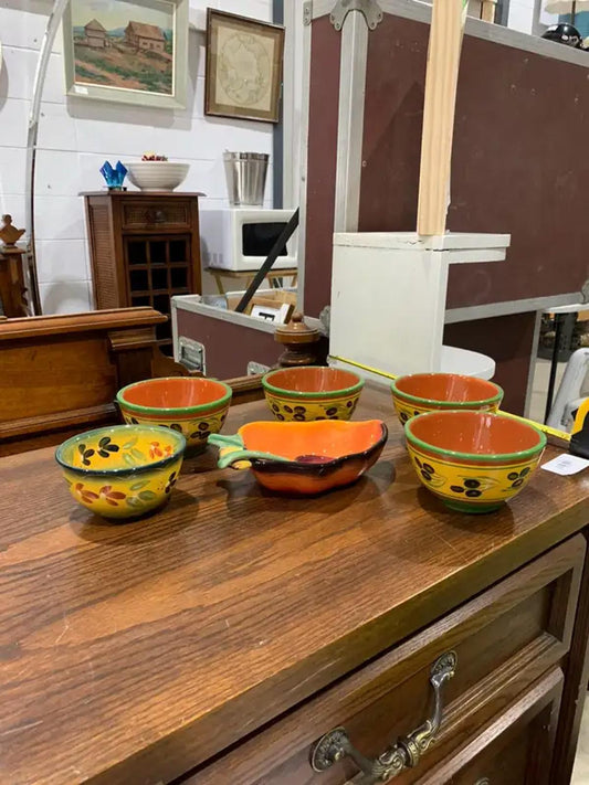 Clay Art Chili Serving Bowls set