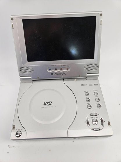 Polaroid PDV-0700 Silver Portable DVD Player w/ 7" LCD Screen *For Parts*
