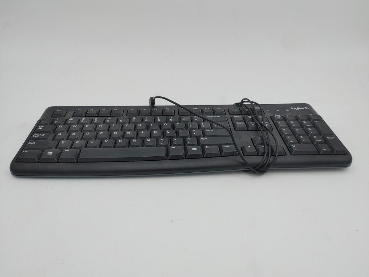 Bon état, clavier USB filaire Logitech modèle K120, noir, testé et fonctionnel.