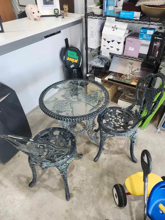 Cast Iron Outdoor Bistro Set