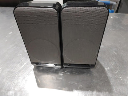 iLive IH328B Left and Right Speakers with Speaker wire Black/Silver - Fair