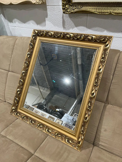 vintage framed mirror