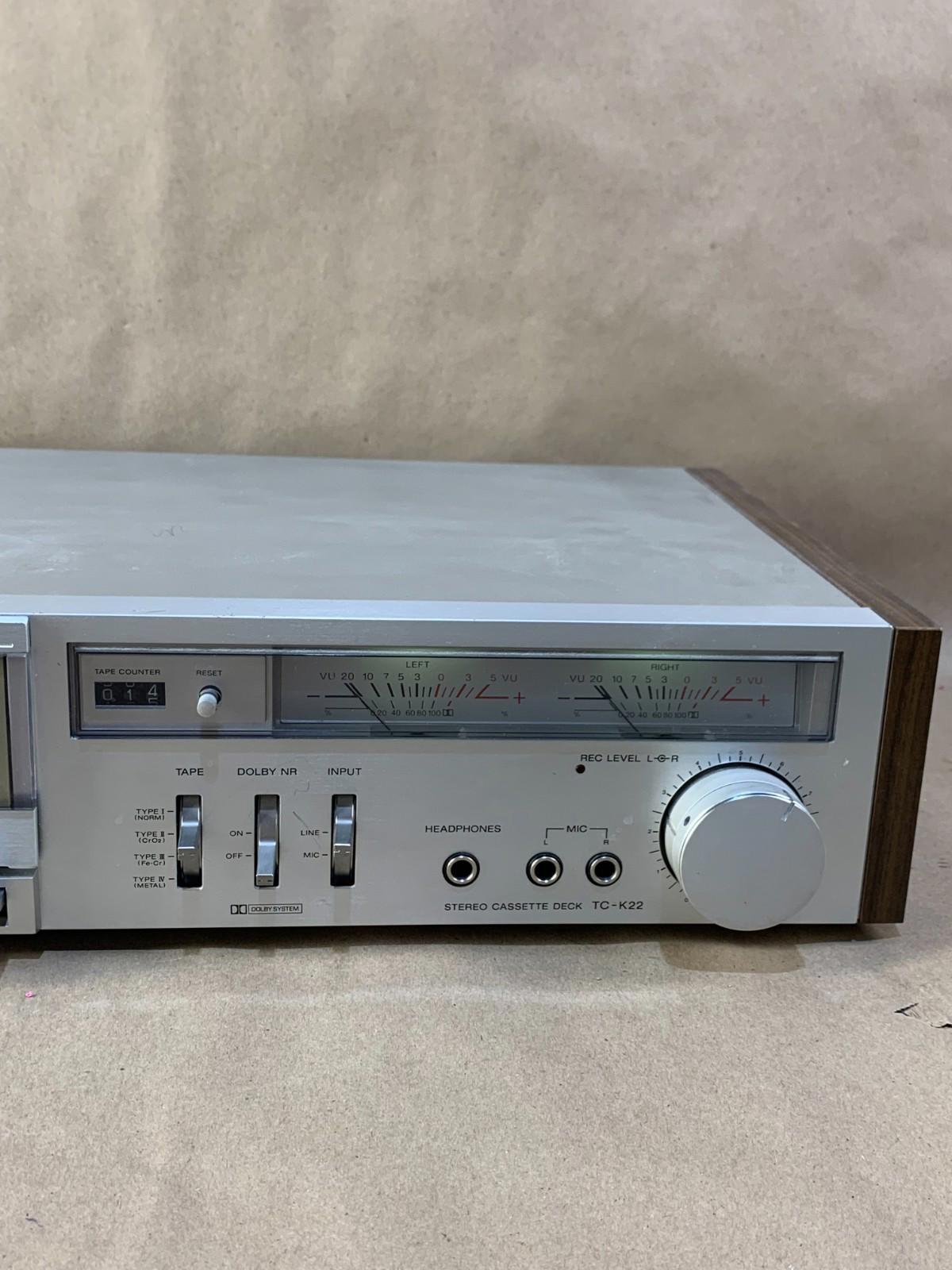 Vintage Sony Stereo Cassette Deck TC-K22