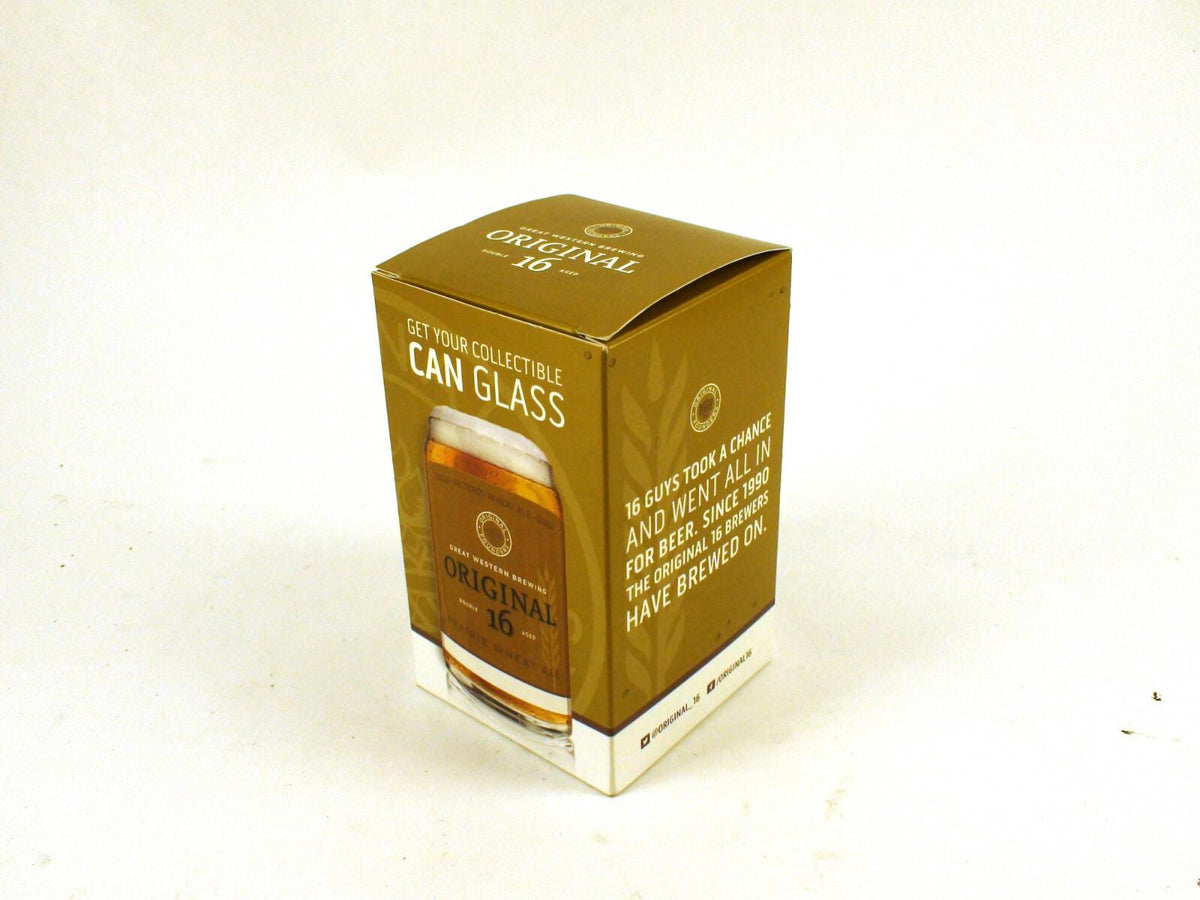 Original 16 Beer Glass Collectible, Gold Label, New In Box