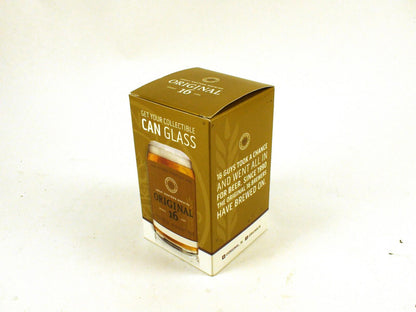 Original 16 Beer Glass Collectible, Gold Label, New In Box