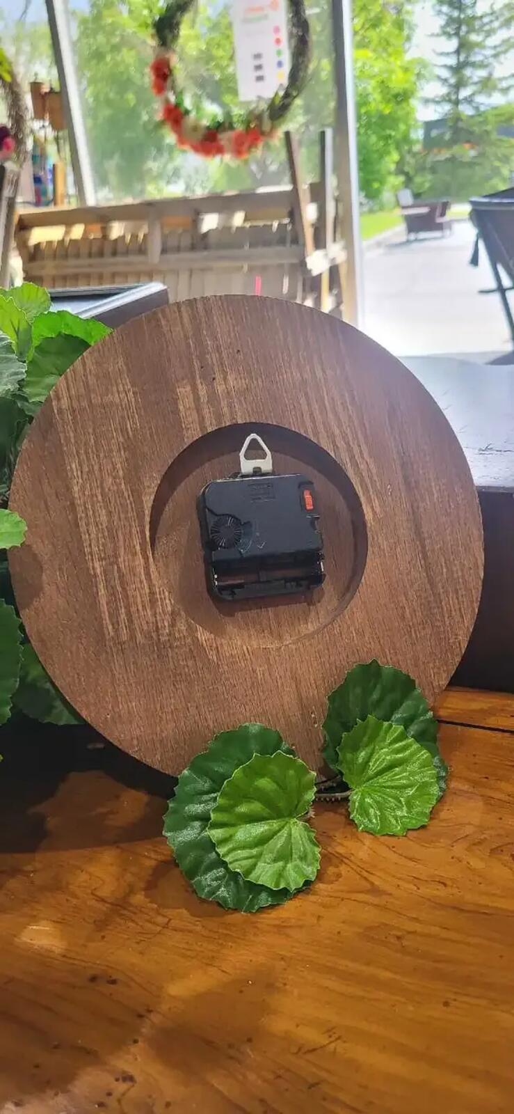 Ronsie Oak Wood Wall Clock 9"