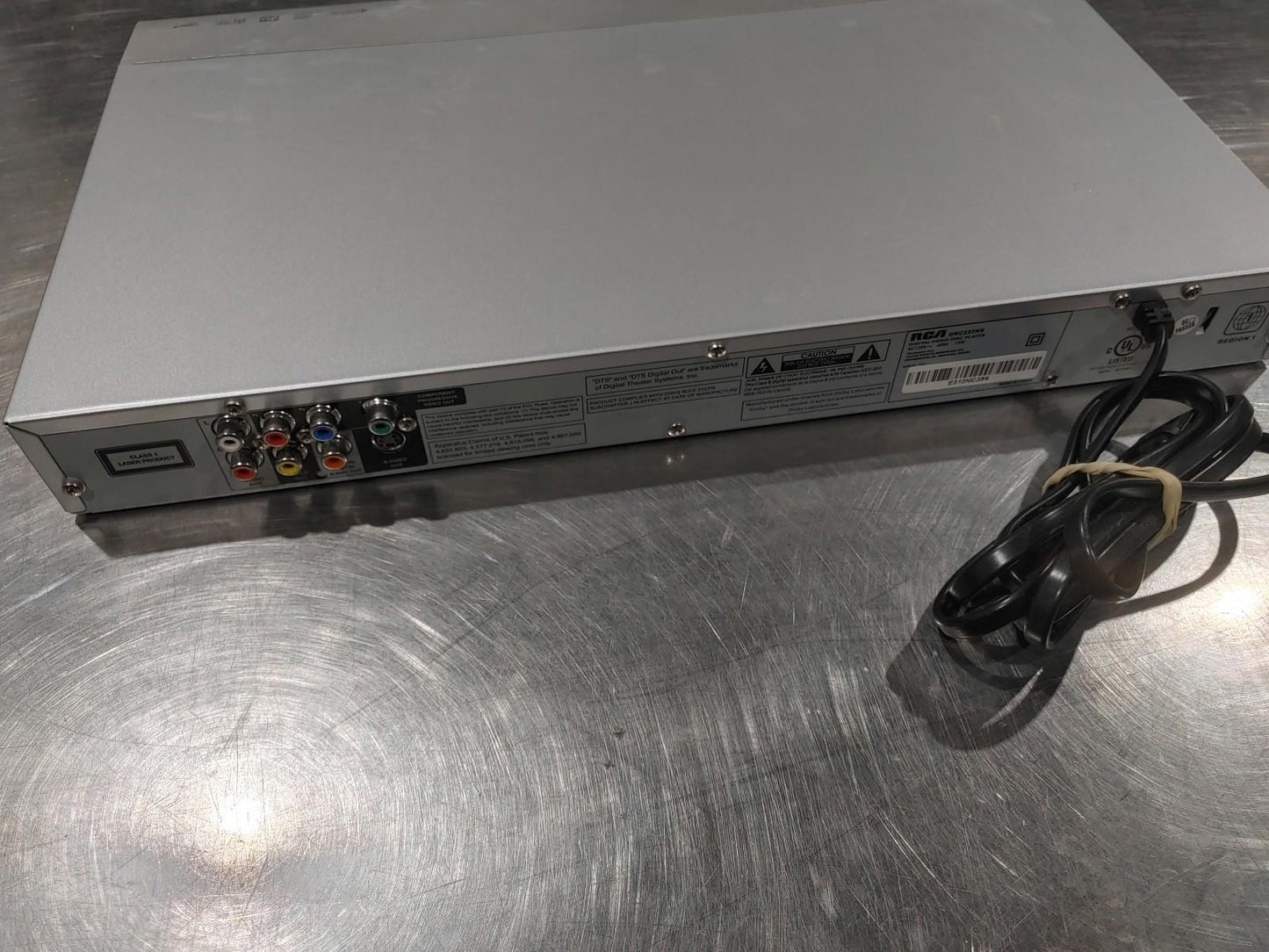 RCA DVD Video CD Player DRC233NS Silver Tested Working Item Only - Fair