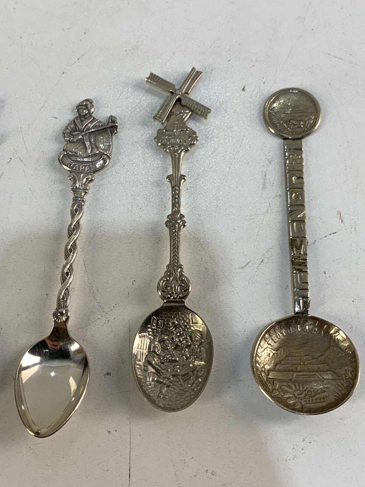Lot of 5 Collector/souvenir spoons