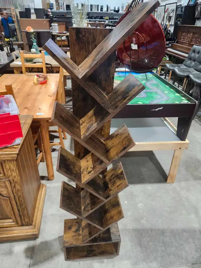 Tree shaped Rustic Bookshelf