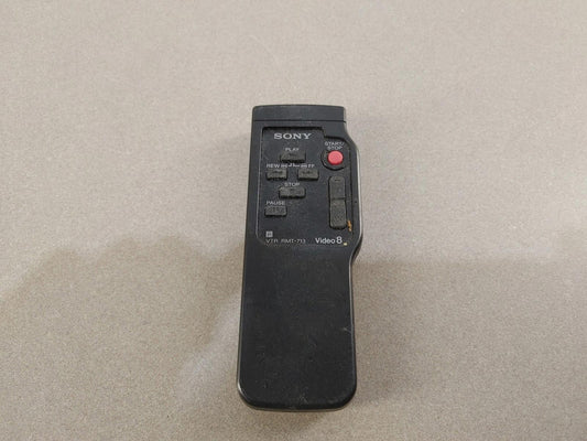 SONY VTR RMT-713 Remote Controller Black Power Tested - Fair