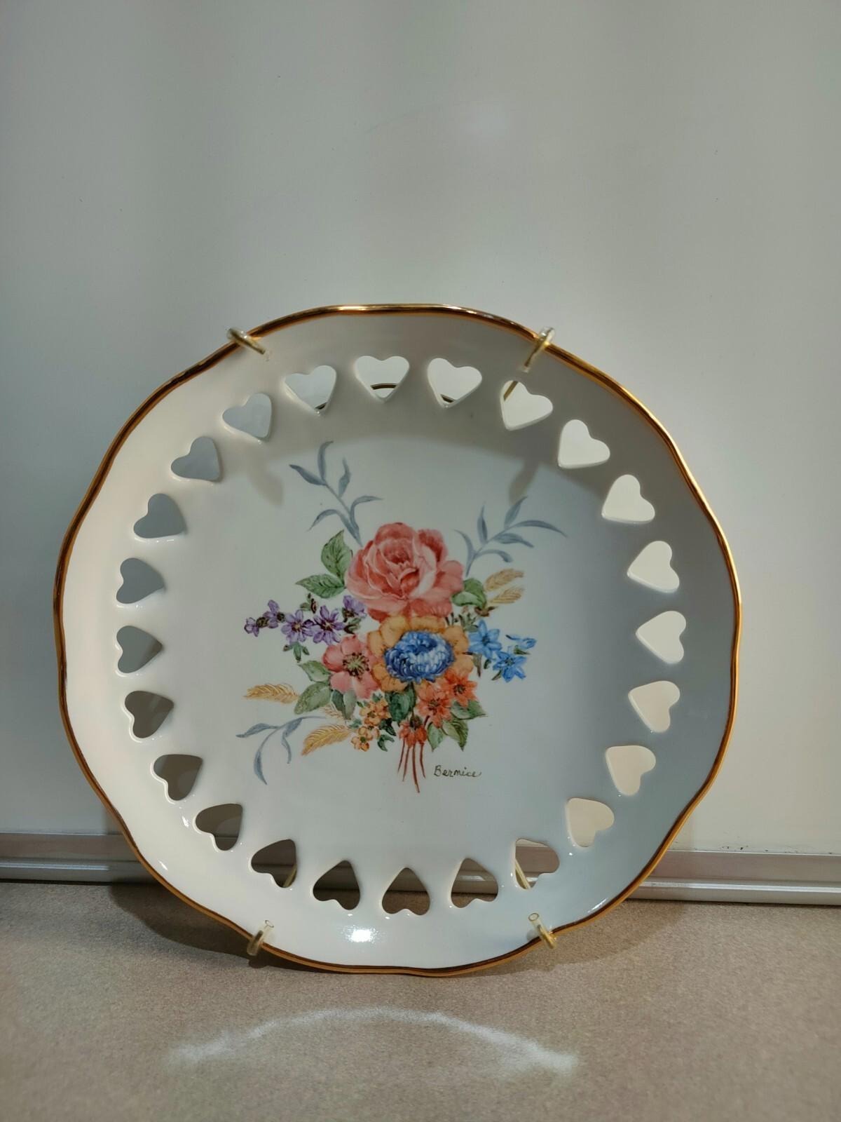 Hand Painted plates by Bernice.