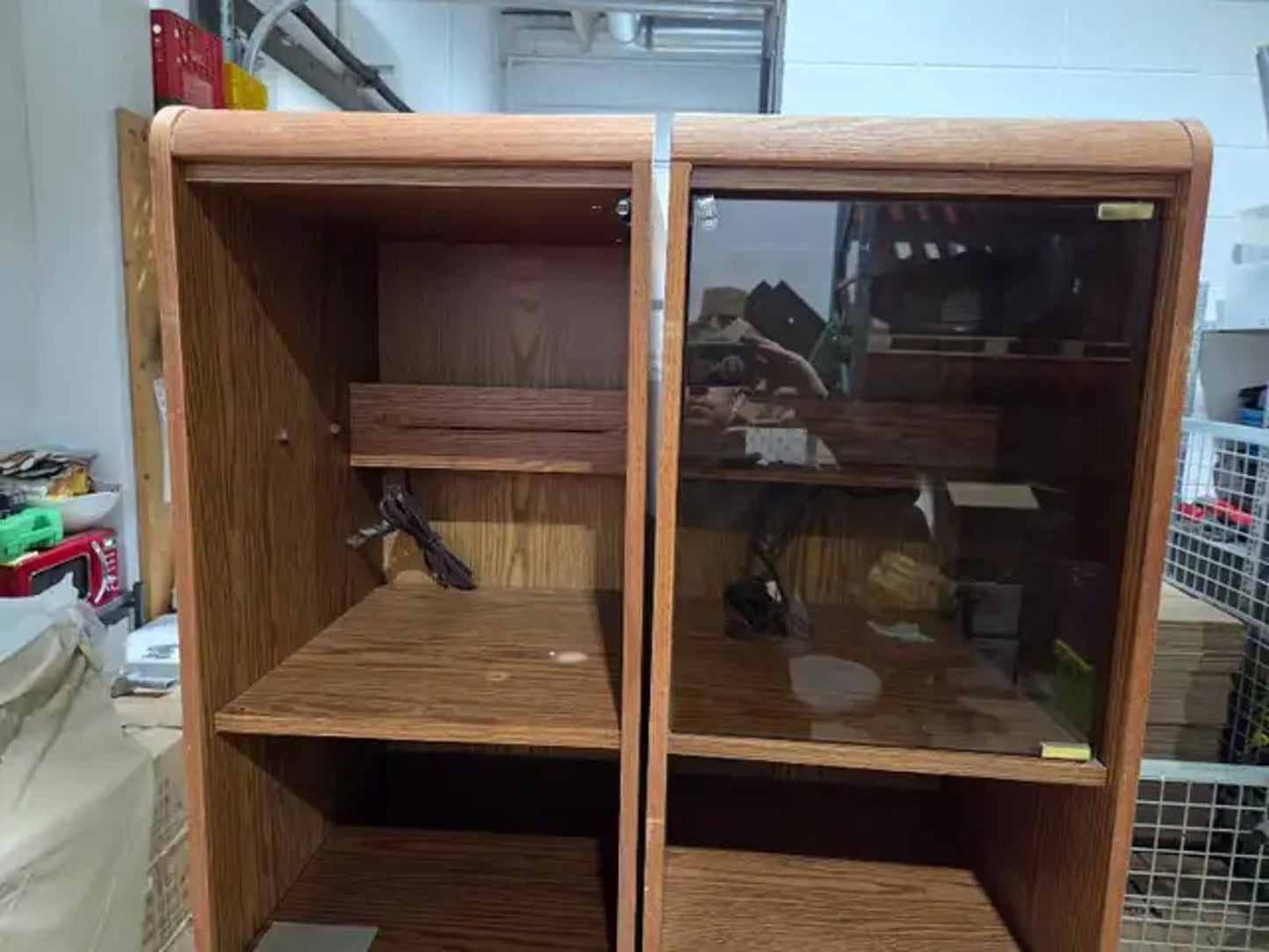 Double Lighted Display Cabinet