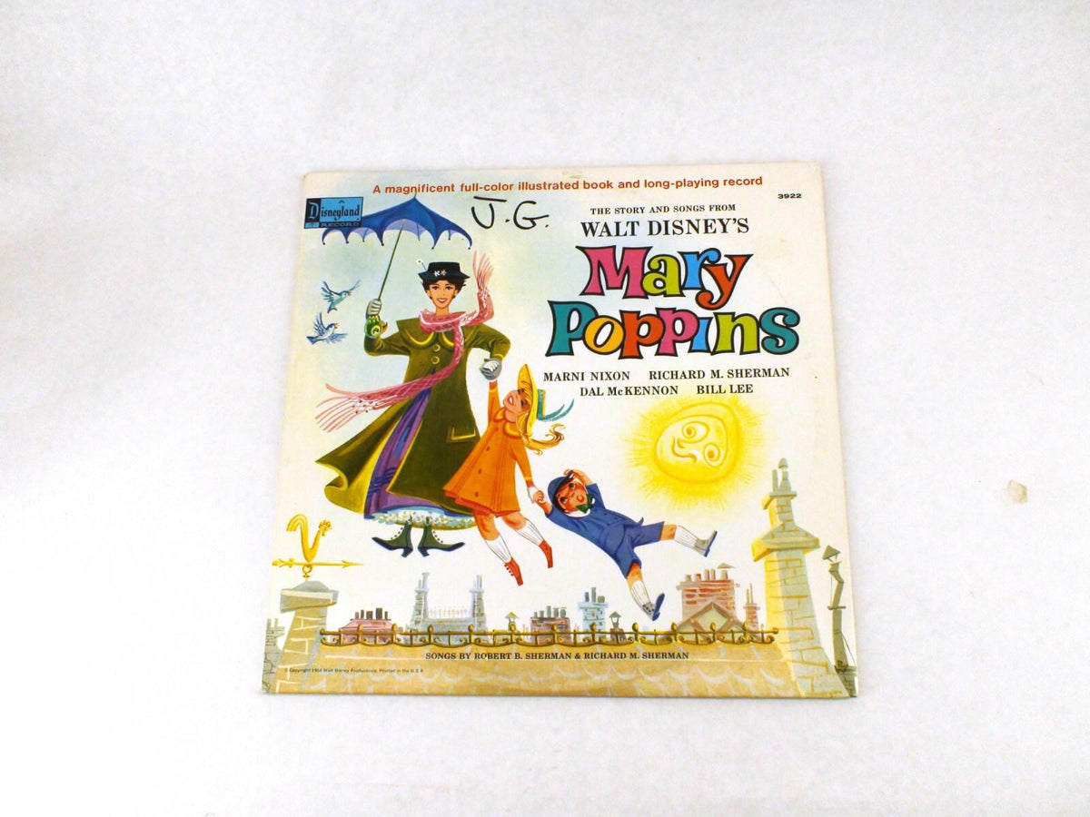 Disneyland Records Vinyl - Mary Poppins, Story & Songs 1964