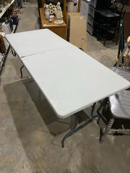 White Folding Table