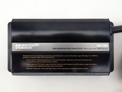 MONSTER POWER HTFS500 video power center / surge protector