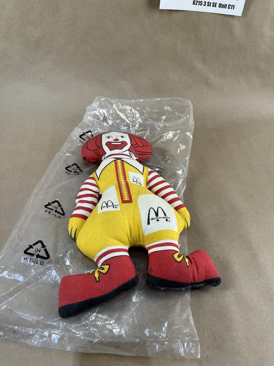 VINTAGE MCDONALDS RONALD MCDONALD STUFFED DOLL 1983