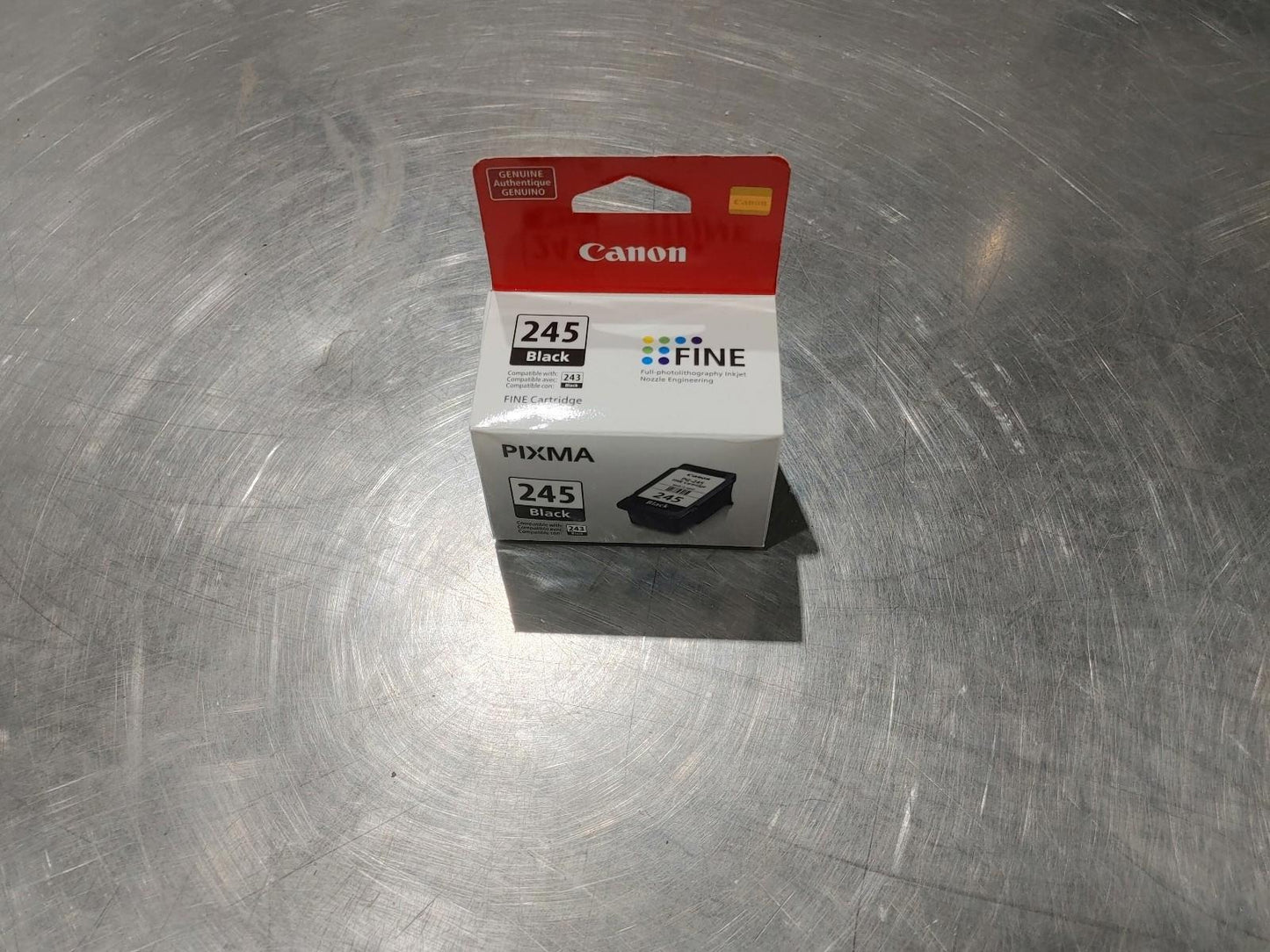 Brand New Sealed Canon PIXMA Genuine 245 Black FINE Ink Cartridge