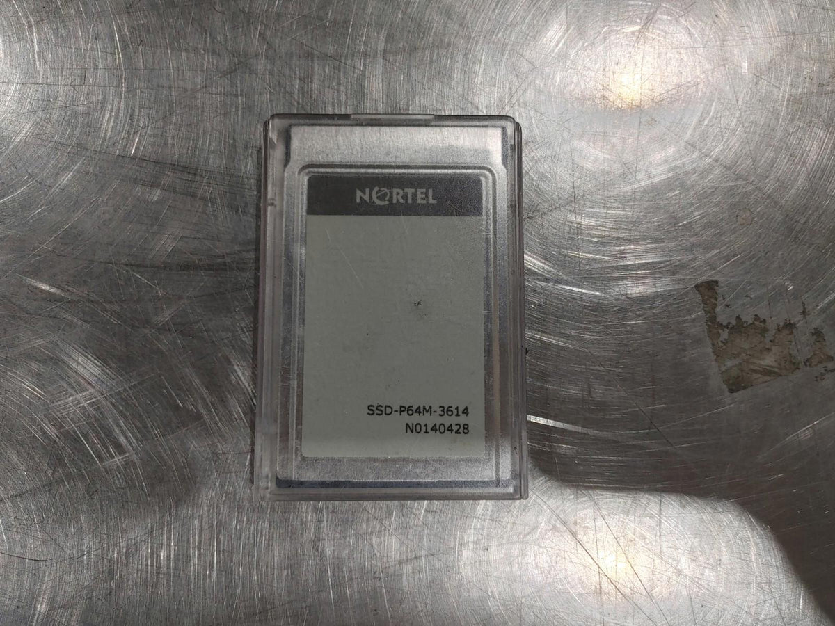 BON ÉTAT NORTEL SiliconDrive SSD 64 Mo Testé et fonctionnel Argent