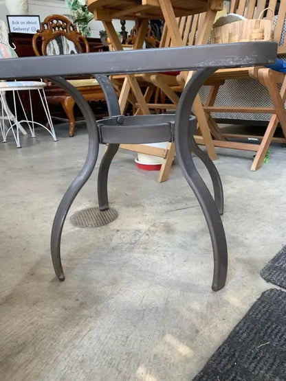 Outdoor Glass Side Table