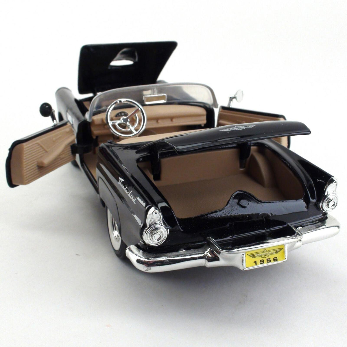 Hertz Limited Edition 1956 Ford Thunderbird Black Convertible 1:24 Scale Model