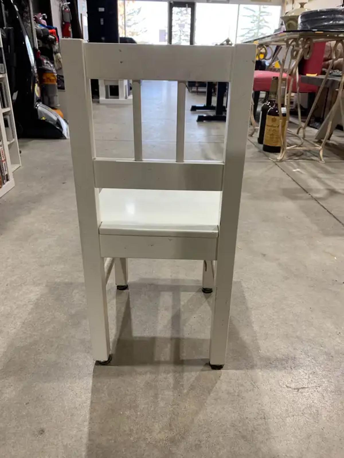 White Wooden Kids Chair