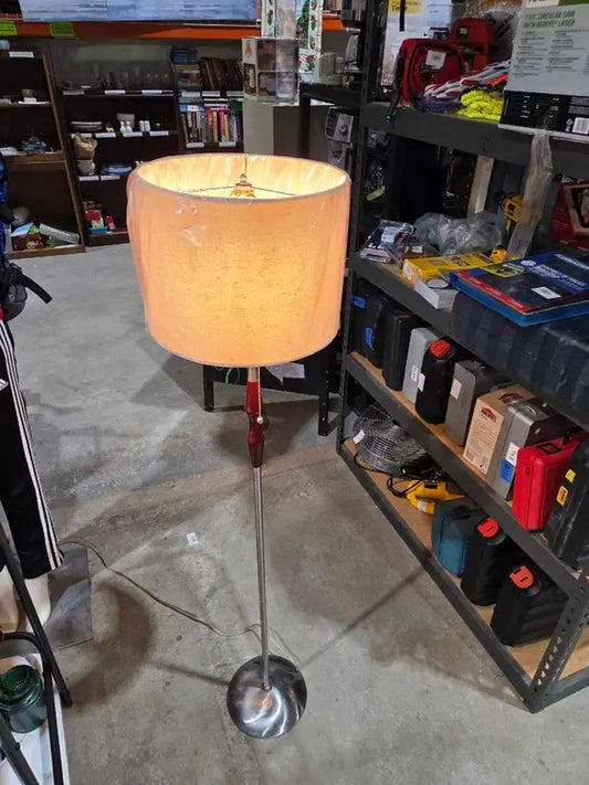 55" Modern Chrome Floor Lamp