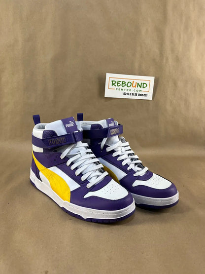 PUMA RBD Game Sneakers – White / Prism Purple (Men’s US 12)