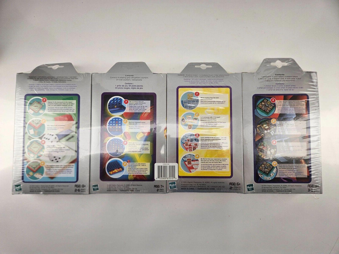 Travel Games To Go - Clue - Guess Who - Connect 4 - Monopoly